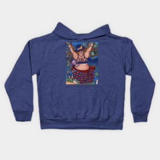 Red White & Blue Mermaid Kids Hoodie